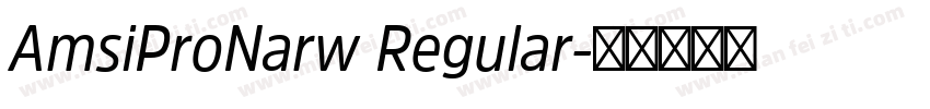 AmsiProNarw Regular字体转换